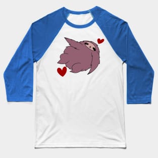 Fat Sloth Falling in Love Baseball T-Shirt